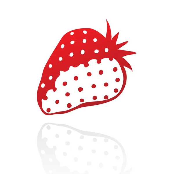 Red stawberry — Stock Vector