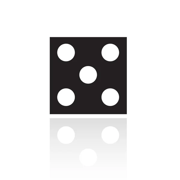 Black dice — Stock Vector