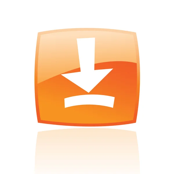 Oranje downloaden — Stockvector