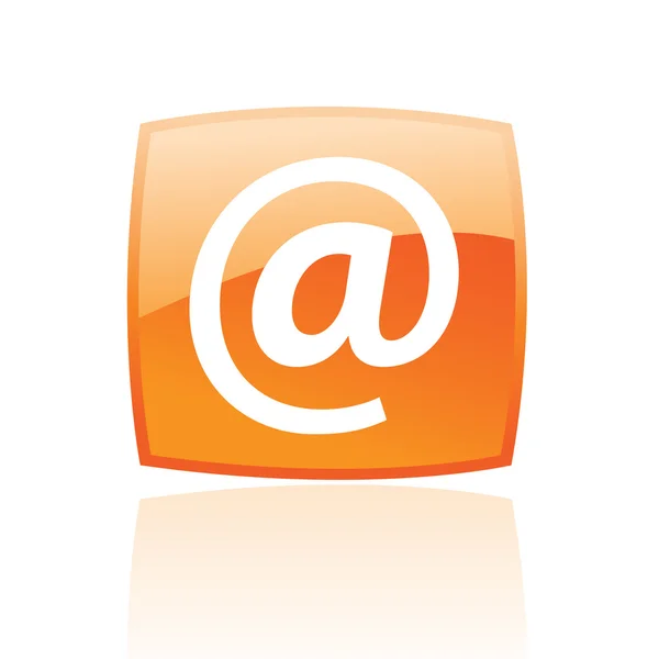 Orange E-Mail — Stockvektor
