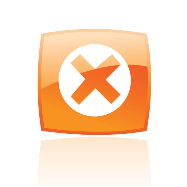 Orange error — Stock Vector