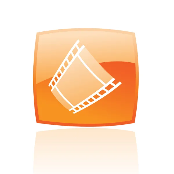 Filme laranja — Vetor de Stock