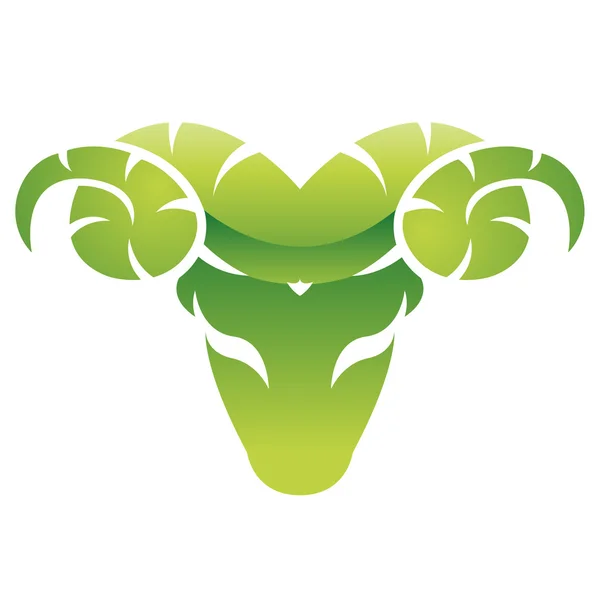 Rama verde brillante — Vector de stock