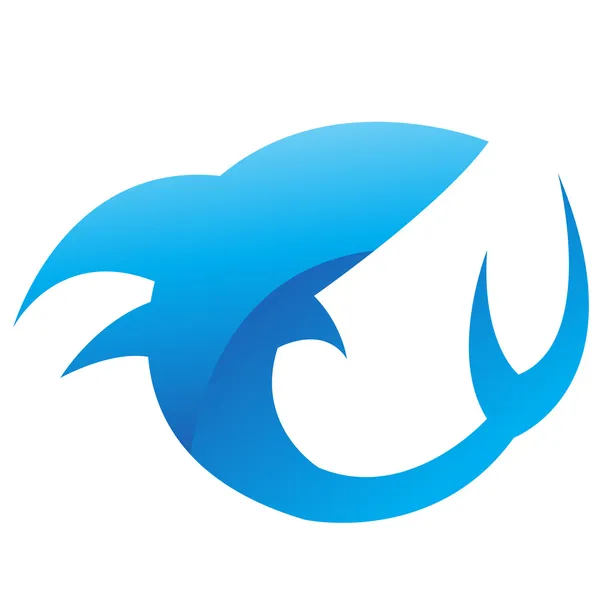 Requin bleu brillant — Image vectorielle