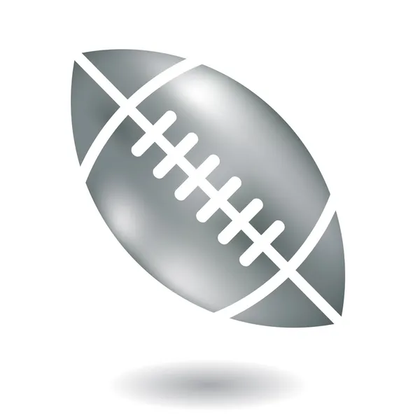 Football américain métallique — Image vectorielle