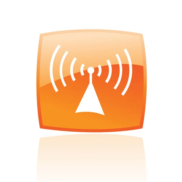 Оранжевое радио — стоковый вектор