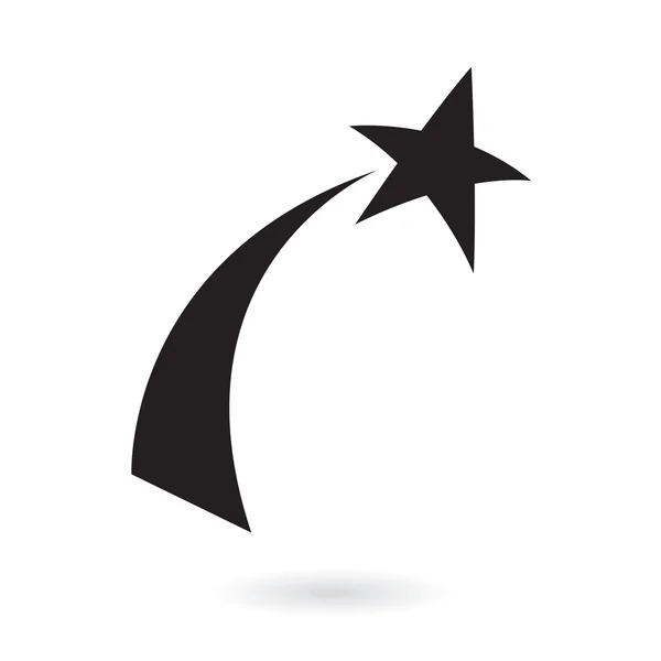 Estrella fugaz negra — Archivo Imágenes Vectoriales