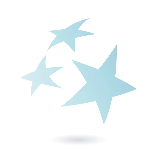 Kék csillag — Stock Vector