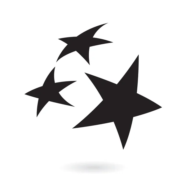 Estrelas negras — Vetor de Stock
