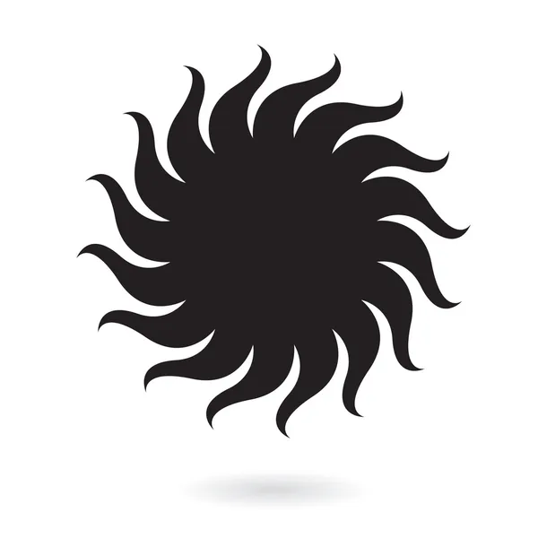 Soleil noir — Image vectorielle