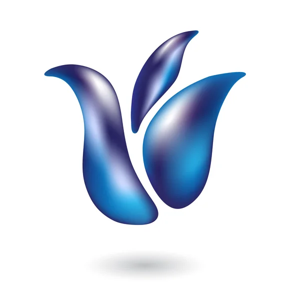 Синій tulip 1 — стоковий вектор