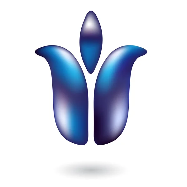 Blue tulip 3 — Stock Vector