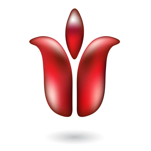 Tulipe rouge 3 — Image vectorielle