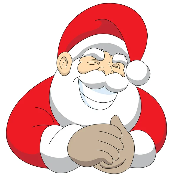 Santa uśmiechając — Wektor stockowy