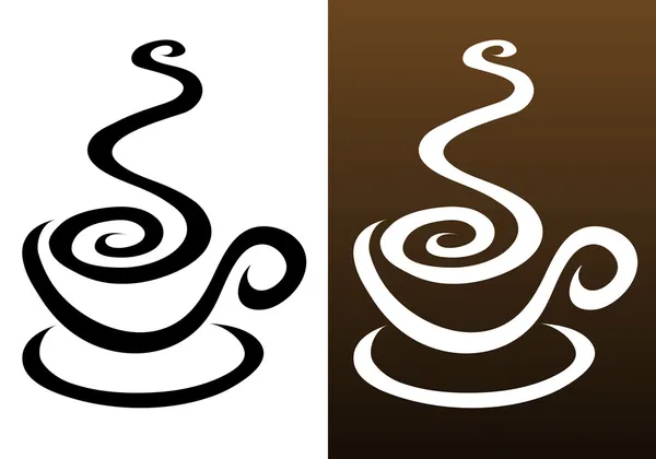 Koffie beker pictogrammen — Stockvector