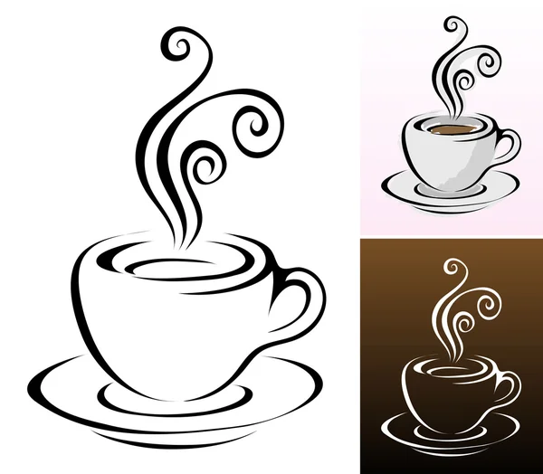 Кофейные чашки — стоковый вектор