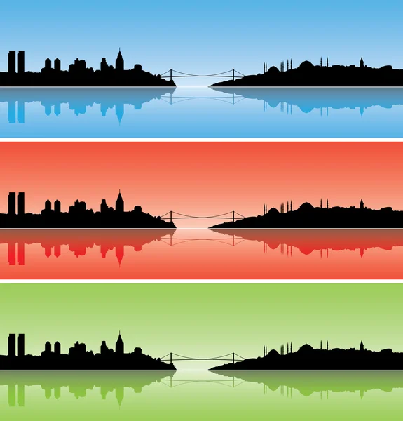 色彩缤纷的伊斯坦布尔 — 图库矢量图片