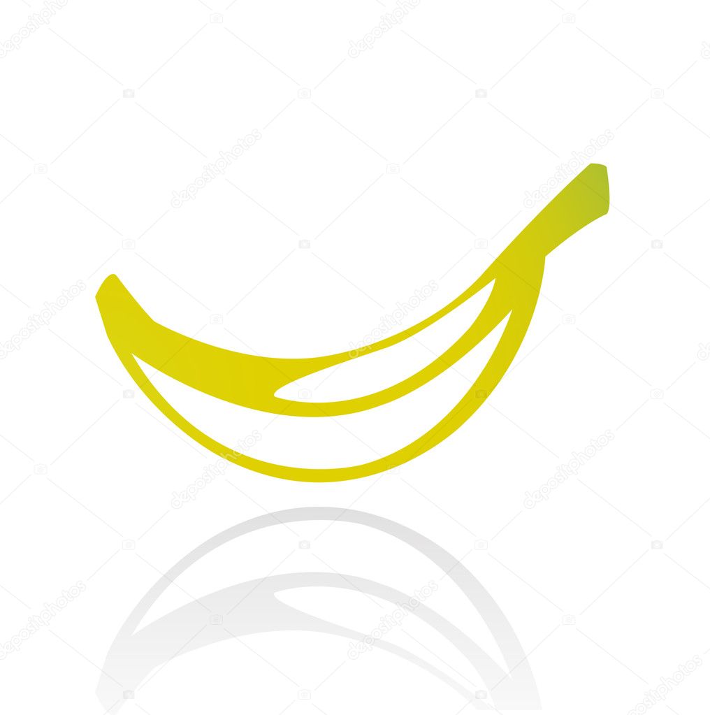 Line art Banana — Stock Vector © cidepix 3881975