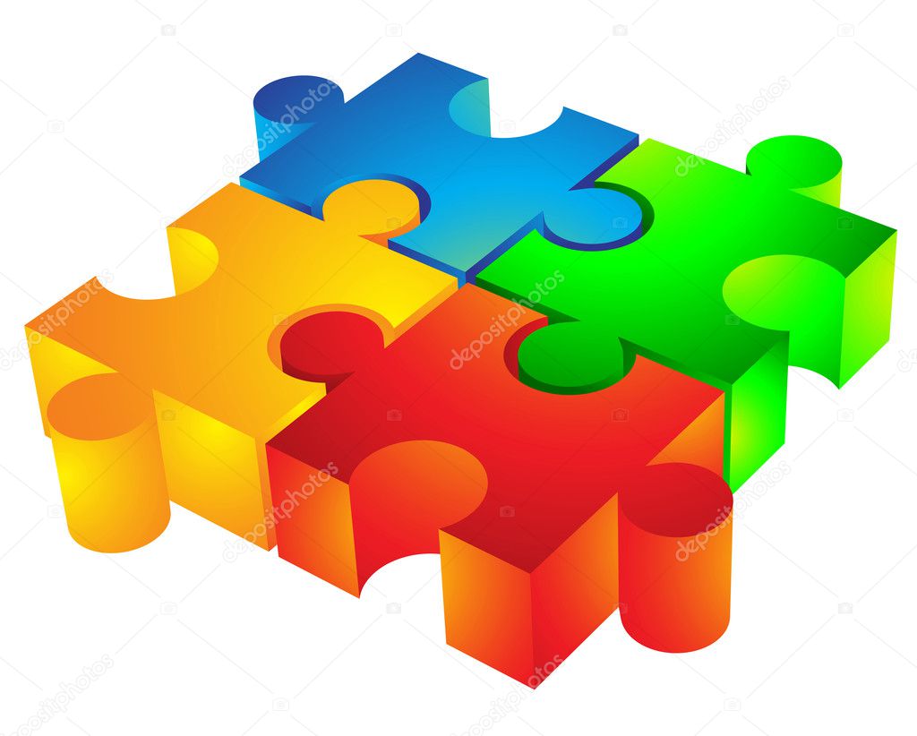 Jigsaw: 3d icon