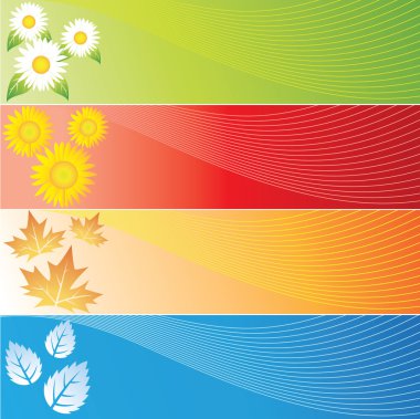 Four Seasons Banners clipart