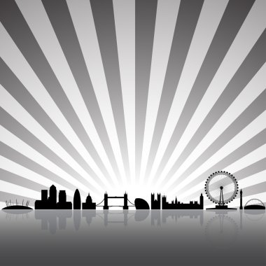 London sunny background clipart