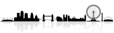 London skyline silhouette clipart