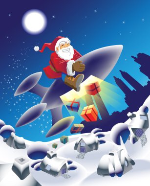 Millennium Santa clipart