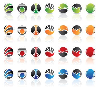 Round icons clipart