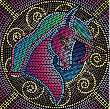 Mozaik unicorn