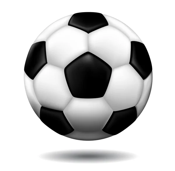 Minge de fotbal din piele — Vector de stoc
