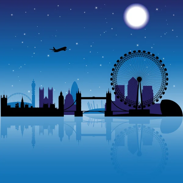 Londyn nocą — Wektor stockowy