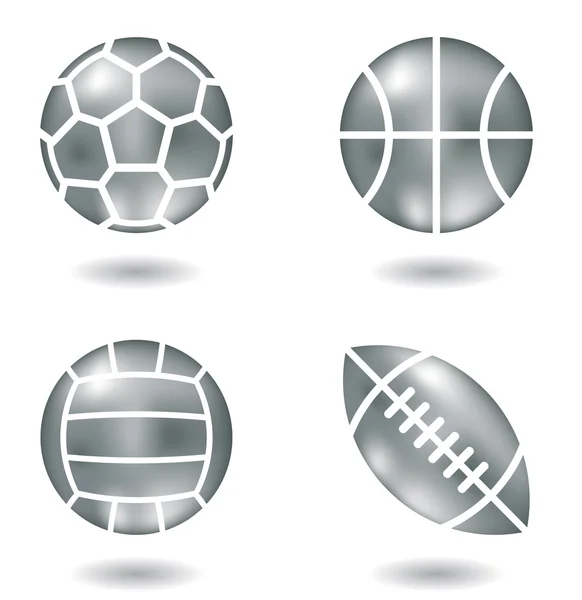 金属製のボール — ストックベクタ