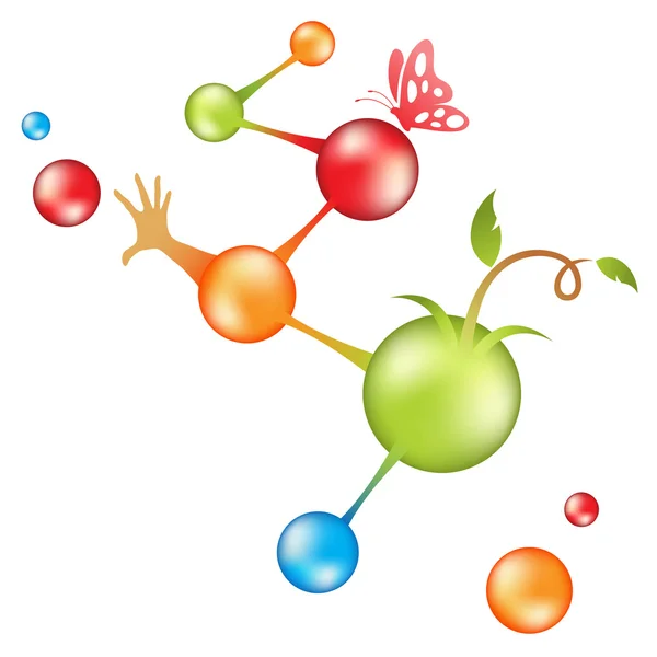 Molekyler av liv — Stock vektor