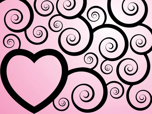 Розовые векторные сердца — стоковый вектор