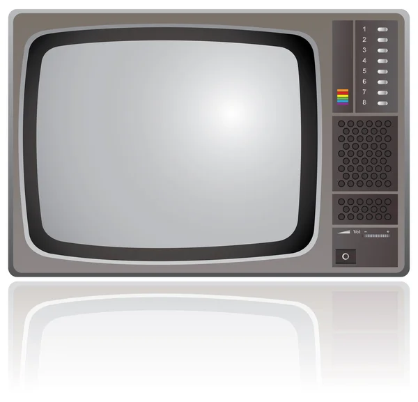 Televisão antiga —  Vetores de Stock