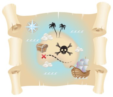 Treasure Map clipart