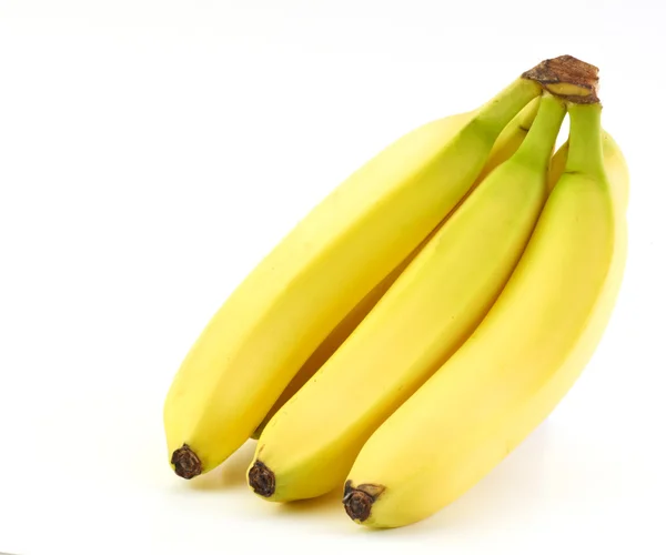 Bananen op een witte achtergrond — Stockfoto