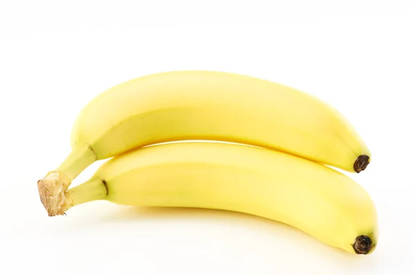 Μπανάνες σε λευκό φόντο — Φωτογραφία Αρχείου