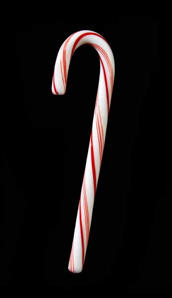 stock image Candy cane on black