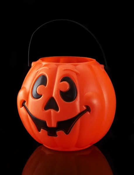 stock image Orange Halloween pumpkin container