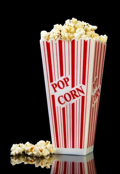 Popcorn v kontejneru Stock Obrázky