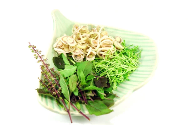 Plátky thajské zelenina — Stock fotografie