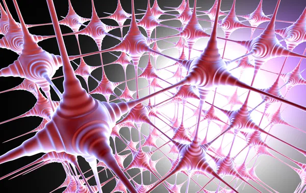 Połączeń neuronowych — Zdjęcie stockowe