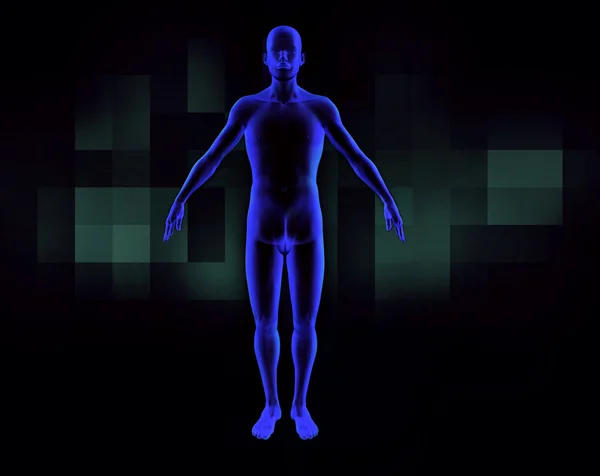 3D сканер человека — стоковое фото