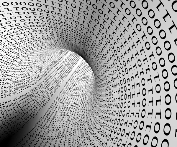 Binary tunnel — Stock Photo, Image