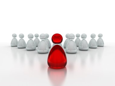 izole iş kavramı liderlik ve takım