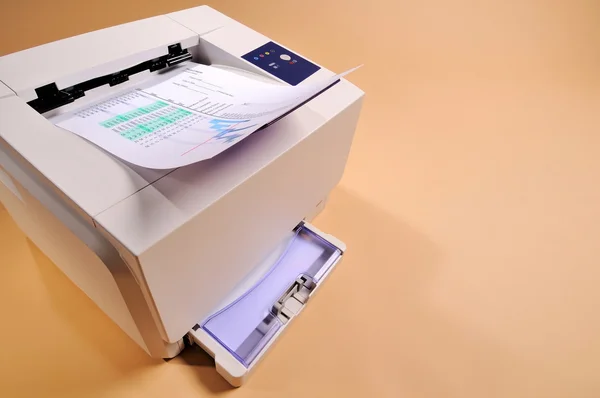Bílé laserová tiskárna — Stock fotografie
