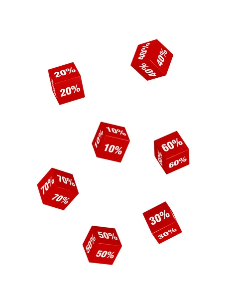 stock image Dice Discounts