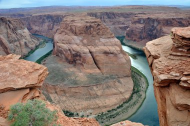 at nalı bend, arizona gün batımında