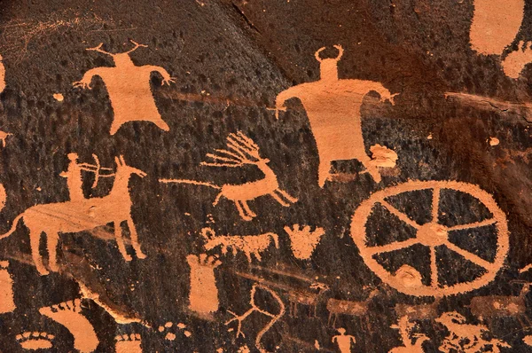 Petroglyphe indien ancien — Photo